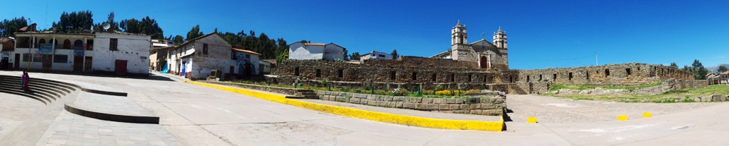 Iglesia colonial edificada encima de restos de centro religioso inca.