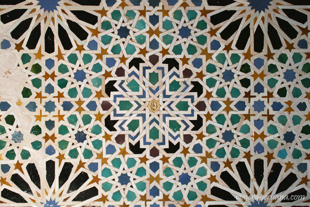 azulejos de la alhambra, granada, españa